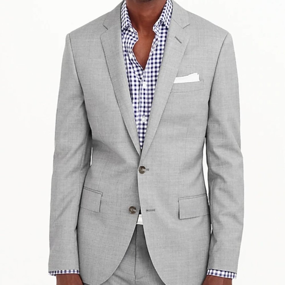 Ludlow Slim-fit suit jacket with double vent